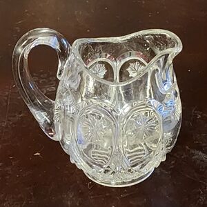 Early 1900's EAPG Louise Cream Pitcher, Sunk Daisy